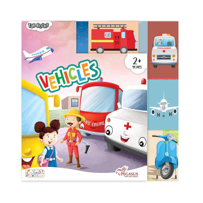 Tab Board Book - Vehicles : Early Learning Board Books With Tabs