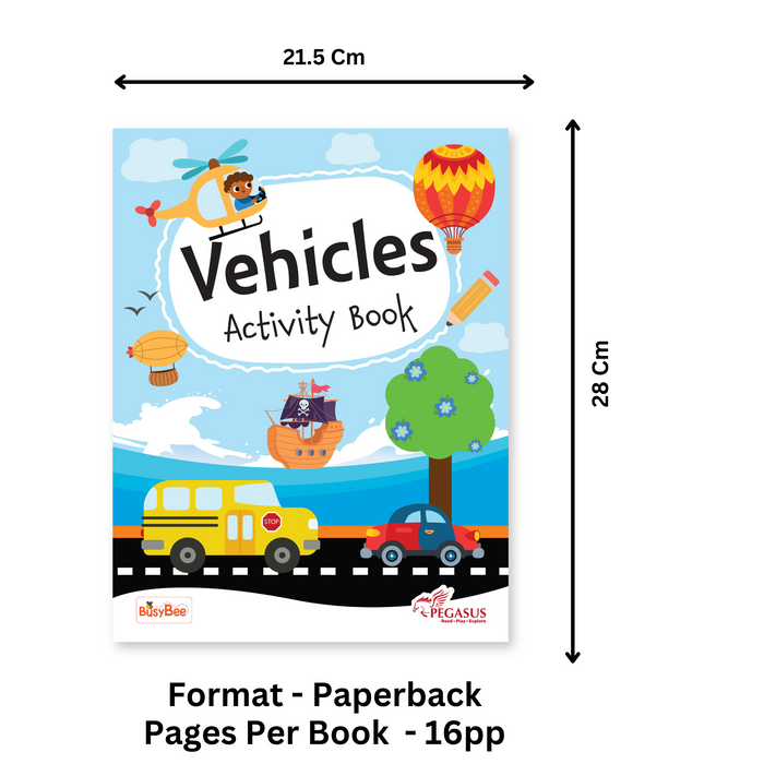 Pegasus Activity Book : Vehicles