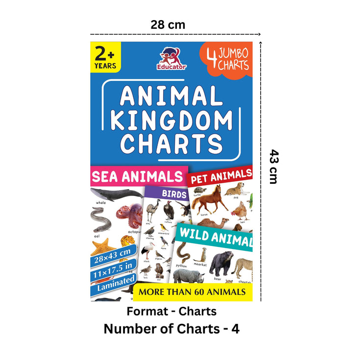 Animal Kingdom - 4 Jumbo Charts