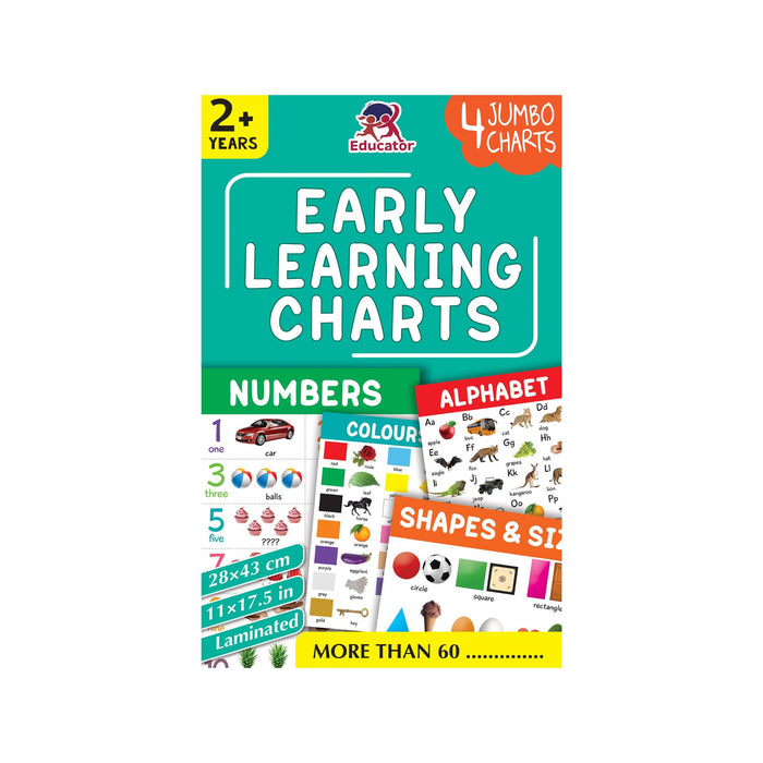 Early Learning Charts - 4 Jumbo Charts