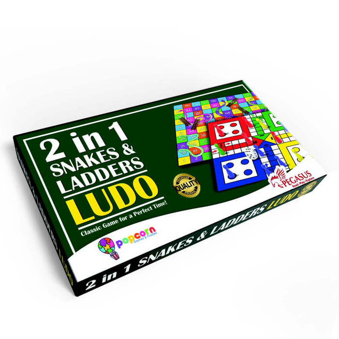 2 in 1 Snakes & Ladders Ludo