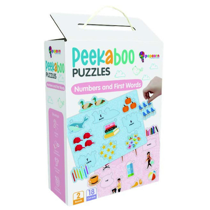 Numbers and First Words PEEKABOO PUZZLES