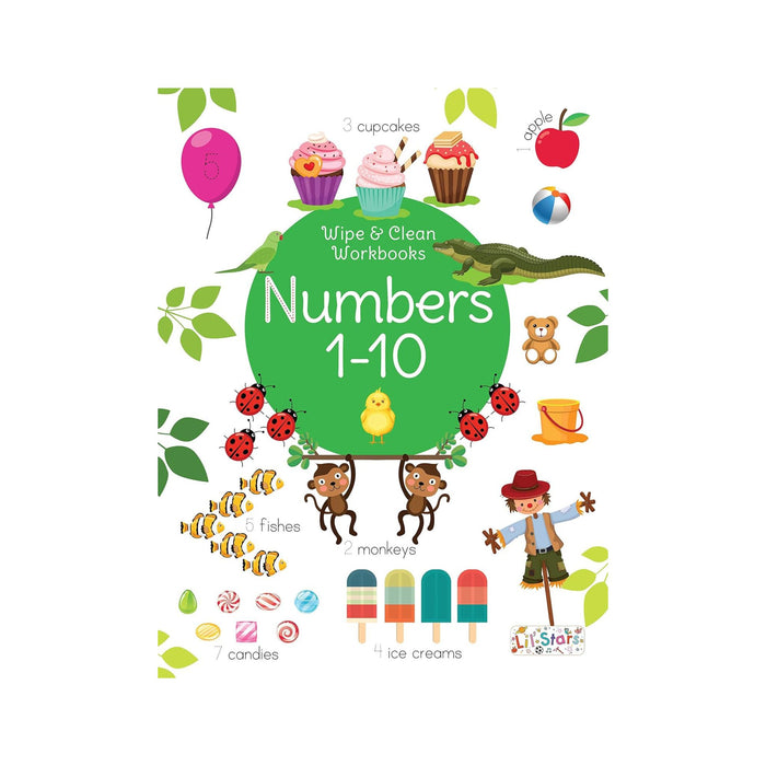 Number 1-10 Workbooks For Childrens, Early Learning Number Workbook