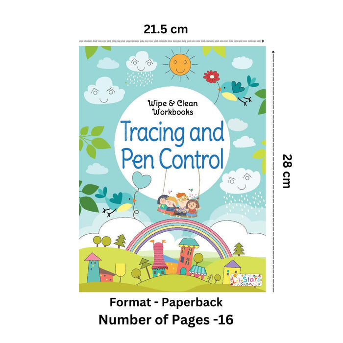 Tracing and Pen Control - Wipe & Clean Workbook
